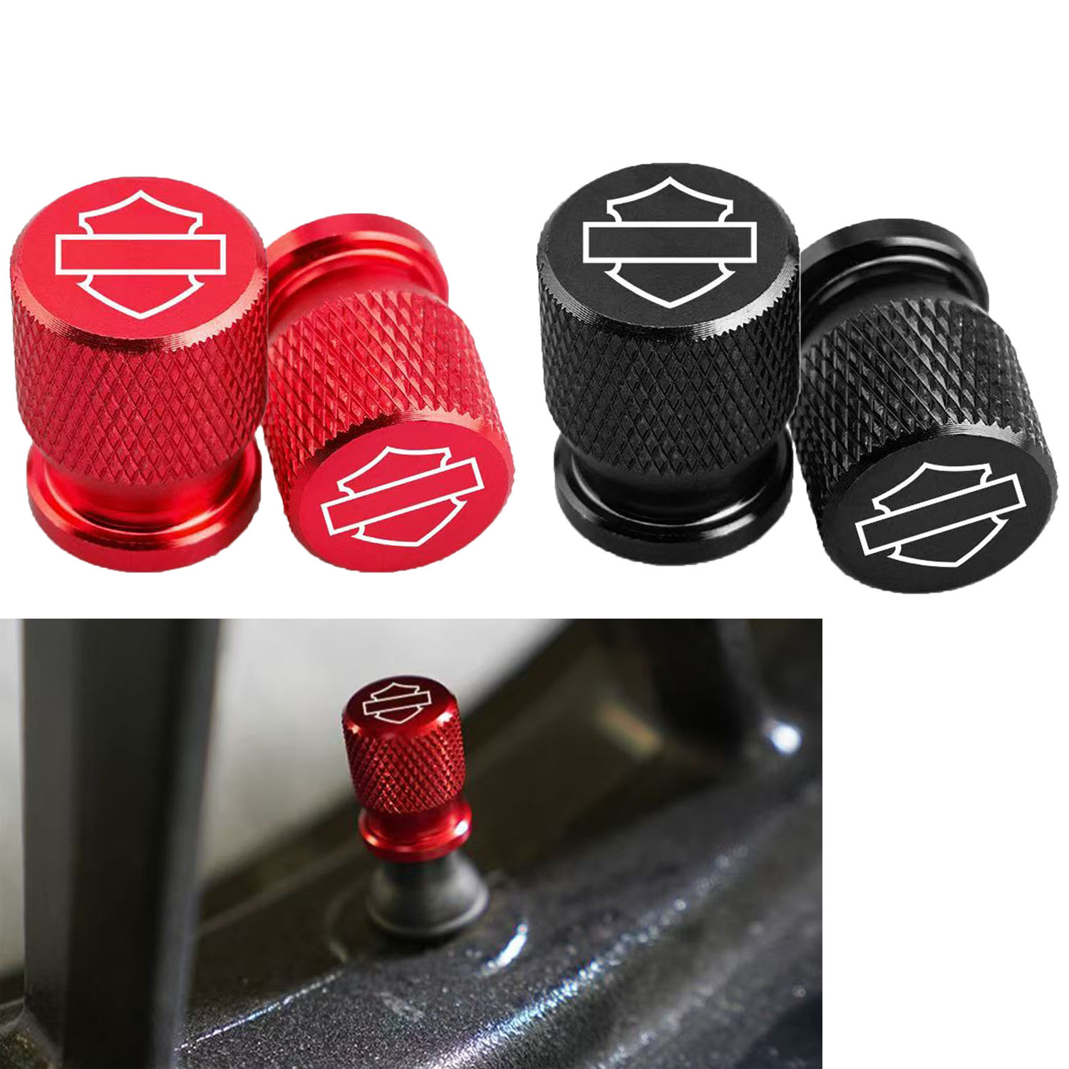 Motorcycle Valve Cover - أغطية صمامات إطارات عجلات السيارات والدراجات