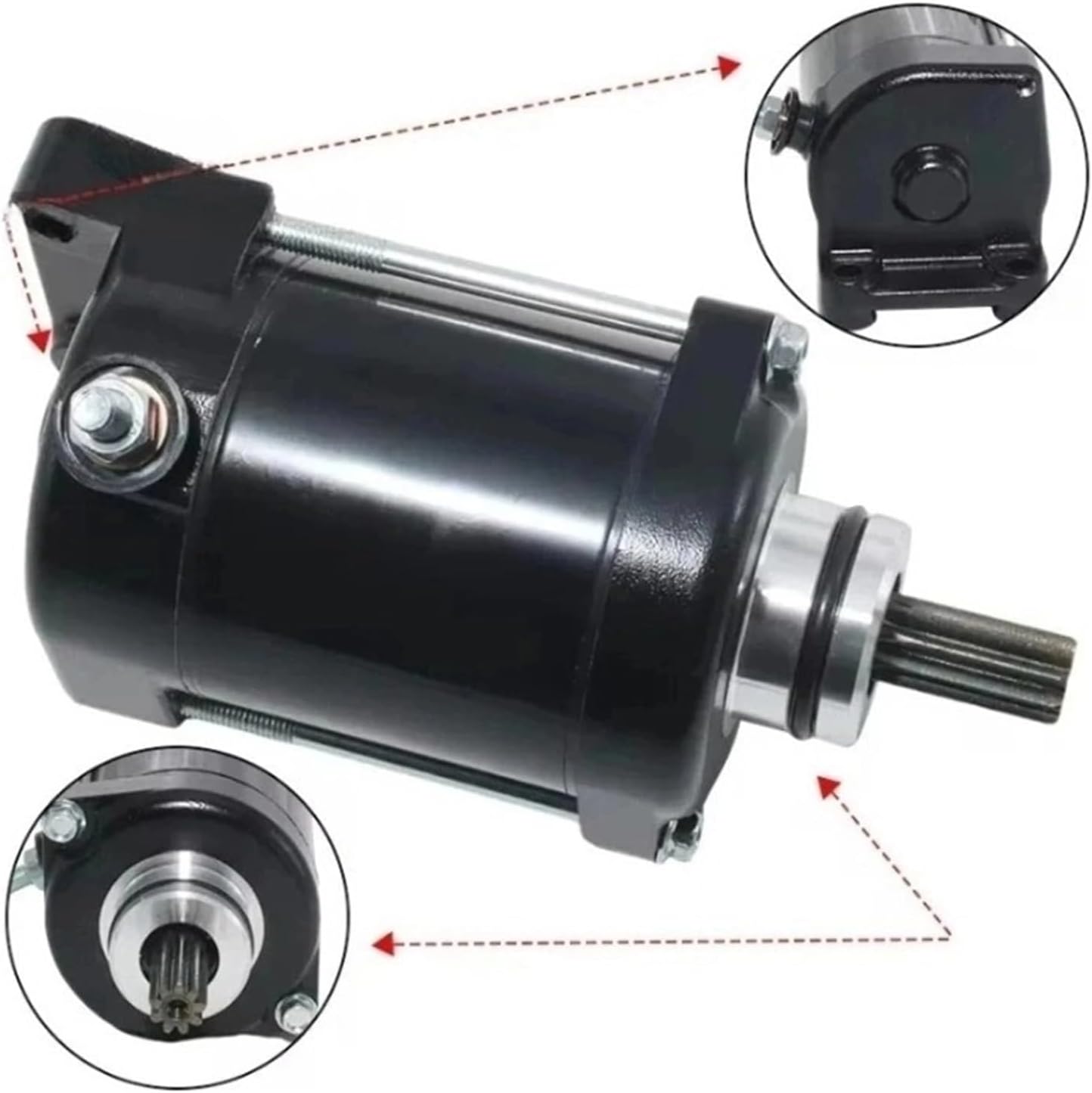 محرك بدء تشغيل كهربائي للدراجا - مراجعة Motorcycle Starter Motor وسعره
