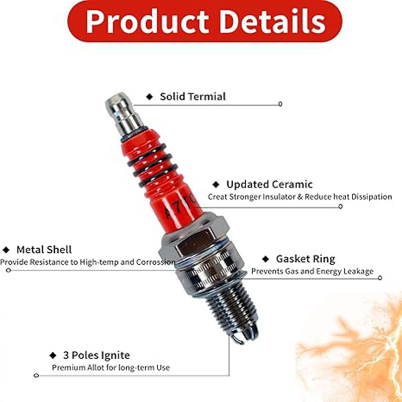 3 قطع من شمعات الإشعال A7TC ذا - مراجعة Motorcycle Spark Plug وسعره